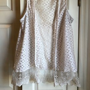 2x cream vest tunic